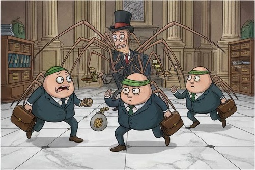 The DaddyLongLoans executive team marching in formation